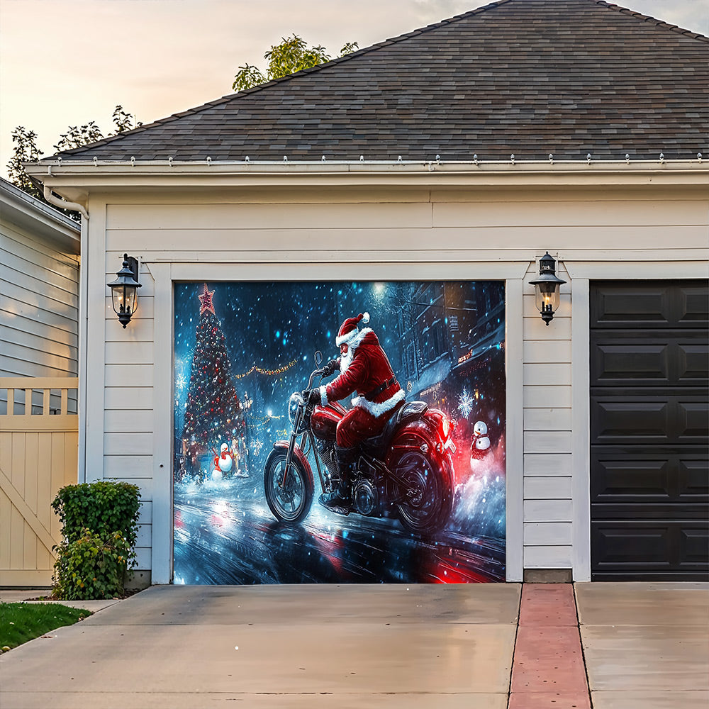 Lorva Christmas Garage Door Banner Decoration Frenzy