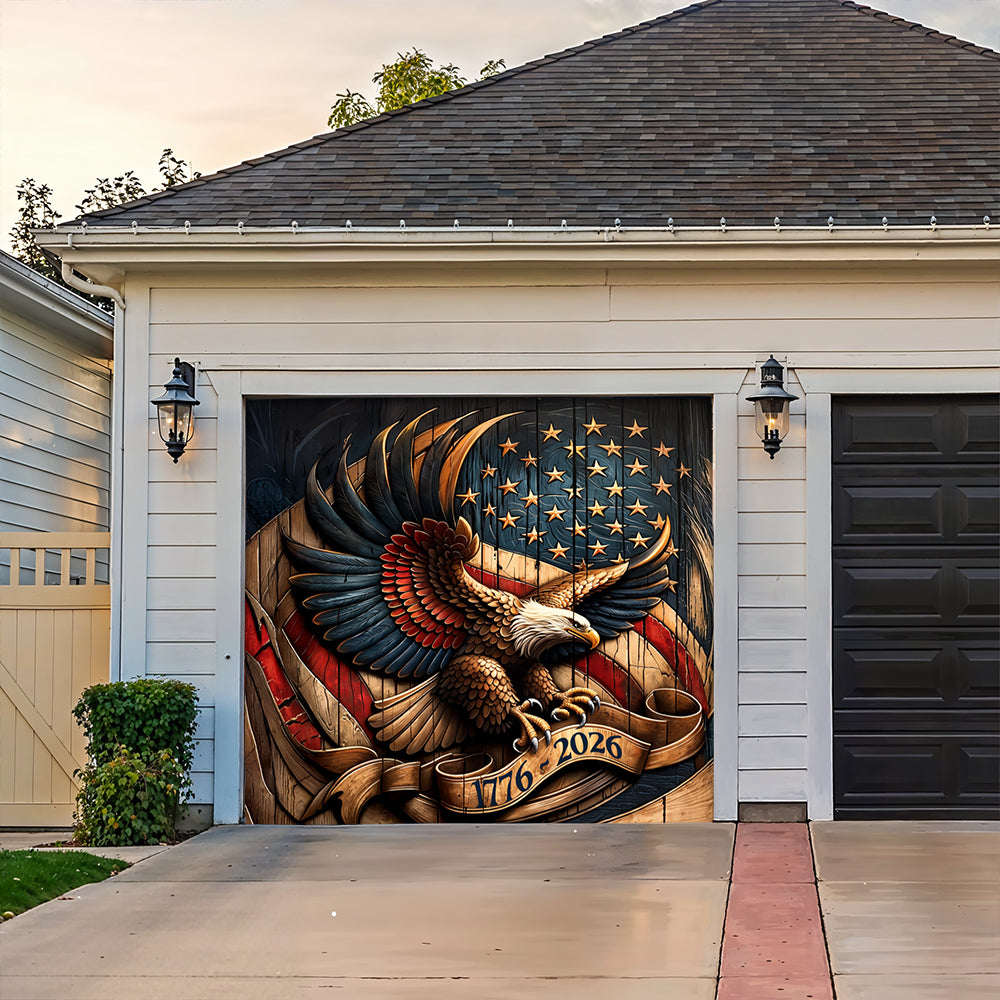 Lorva Garage Door Banner Decoration Classical Eagle