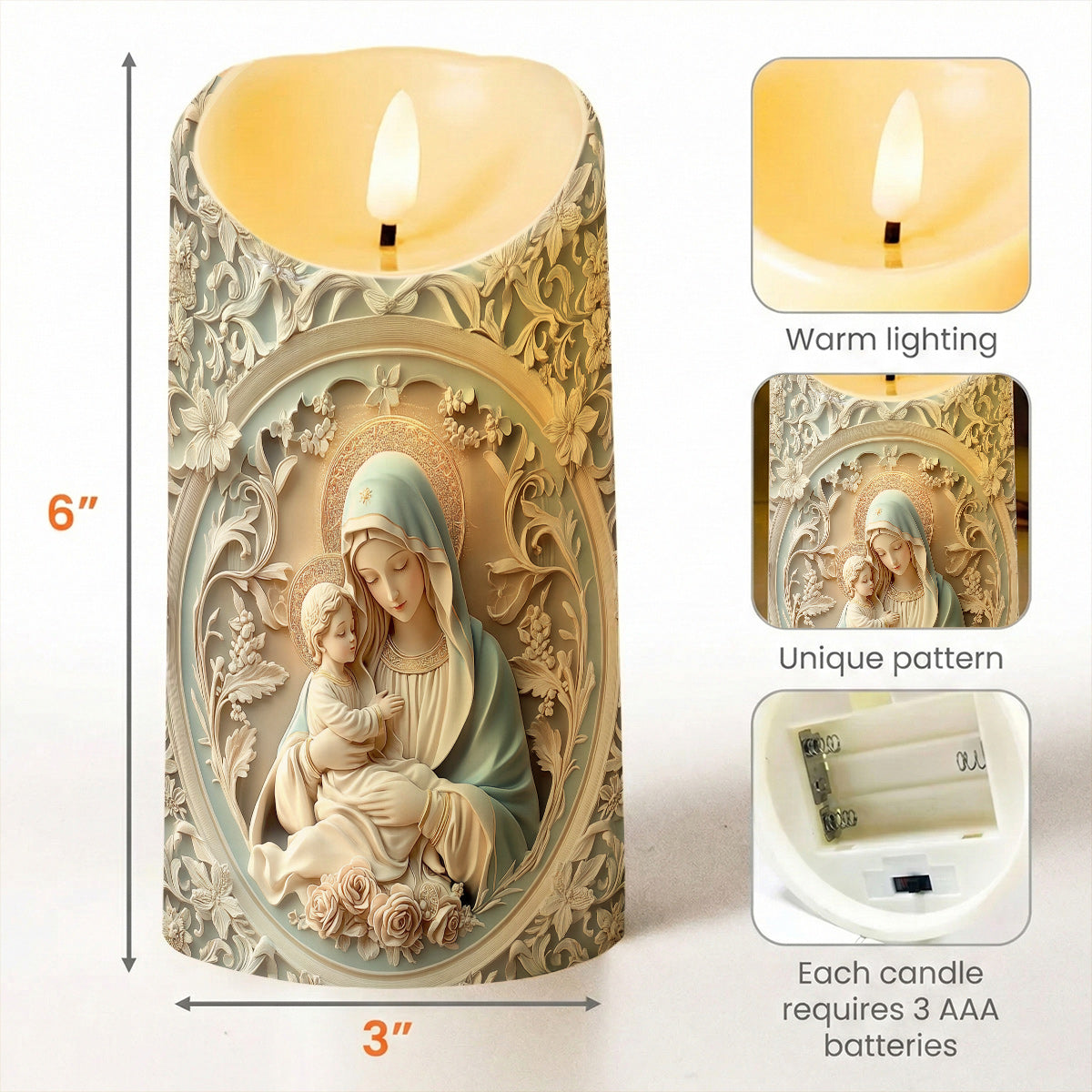Lorva LED Candle Charming Love