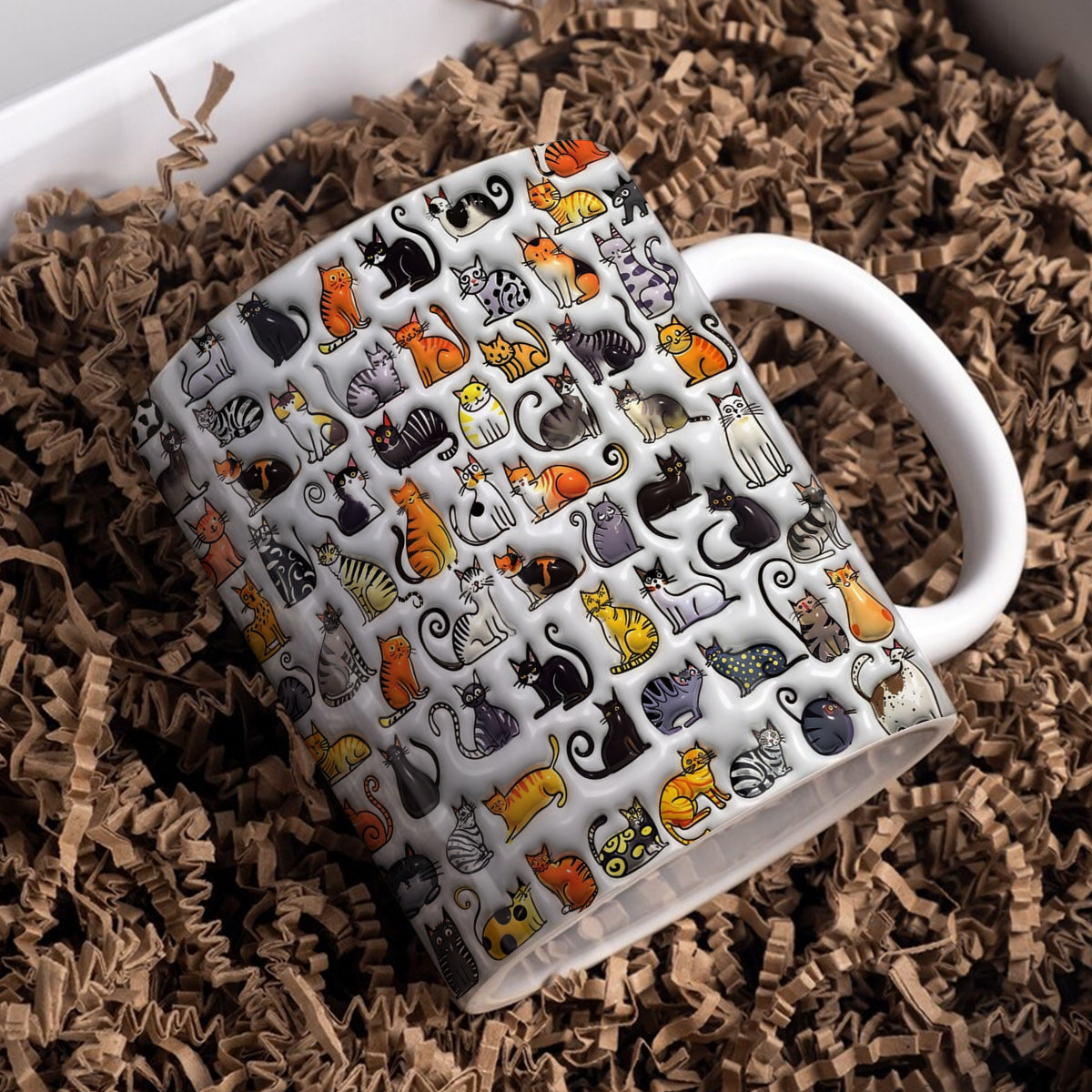 Lorva Mug Joyful Cat Family