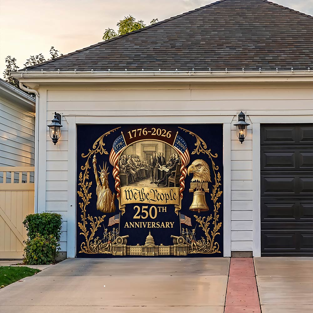 Lorva Garage Door Banner Decoration We The People