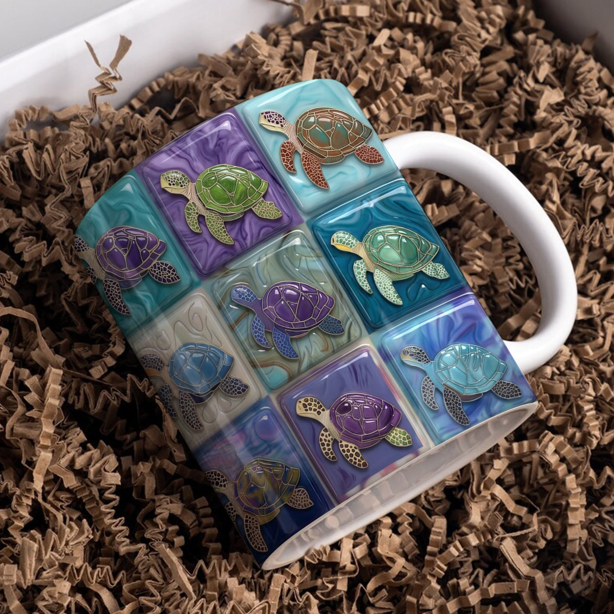 Lorva Mug Colorful Sea Turtle