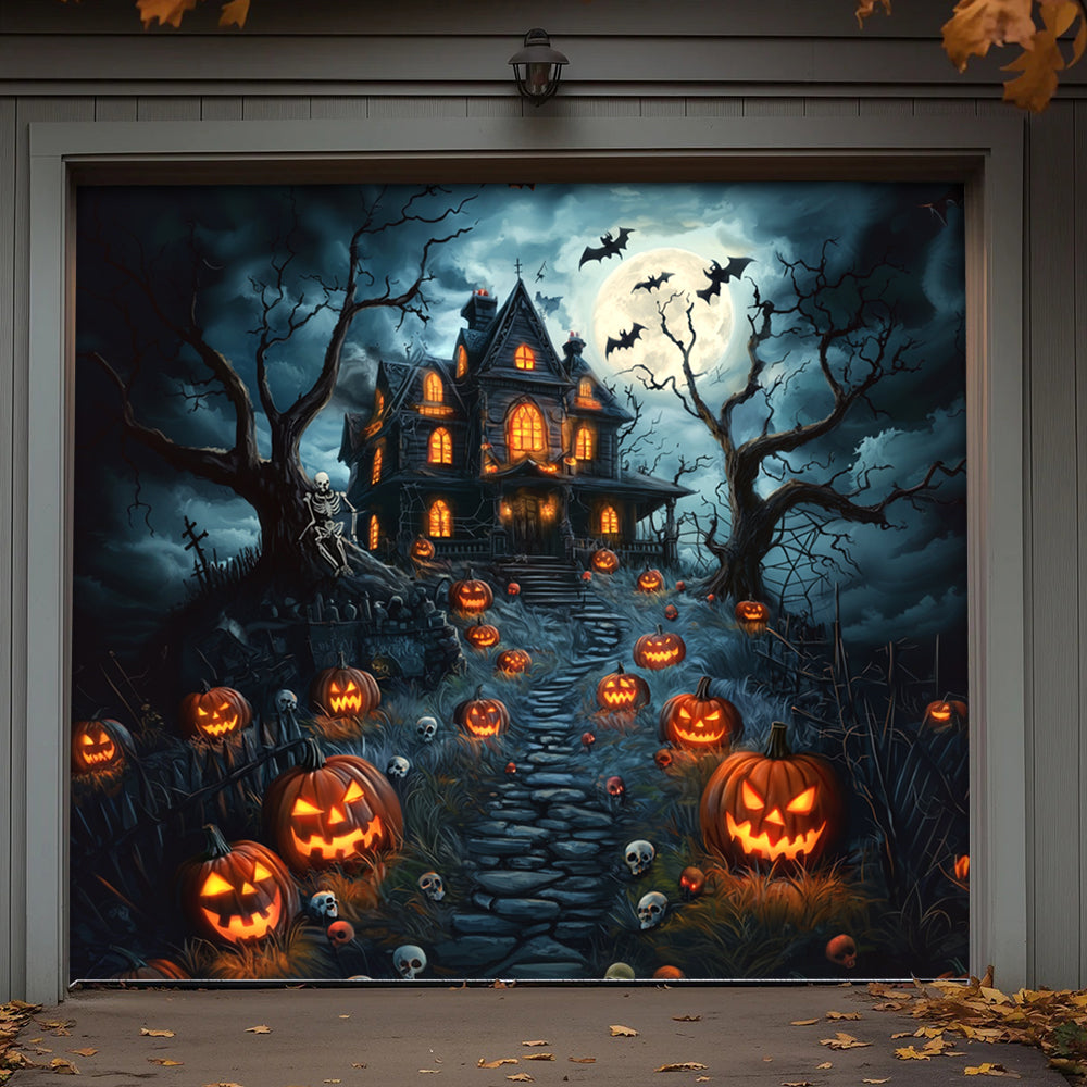 Lorva Halloween Garage Door Banner Decoration A deadly Night