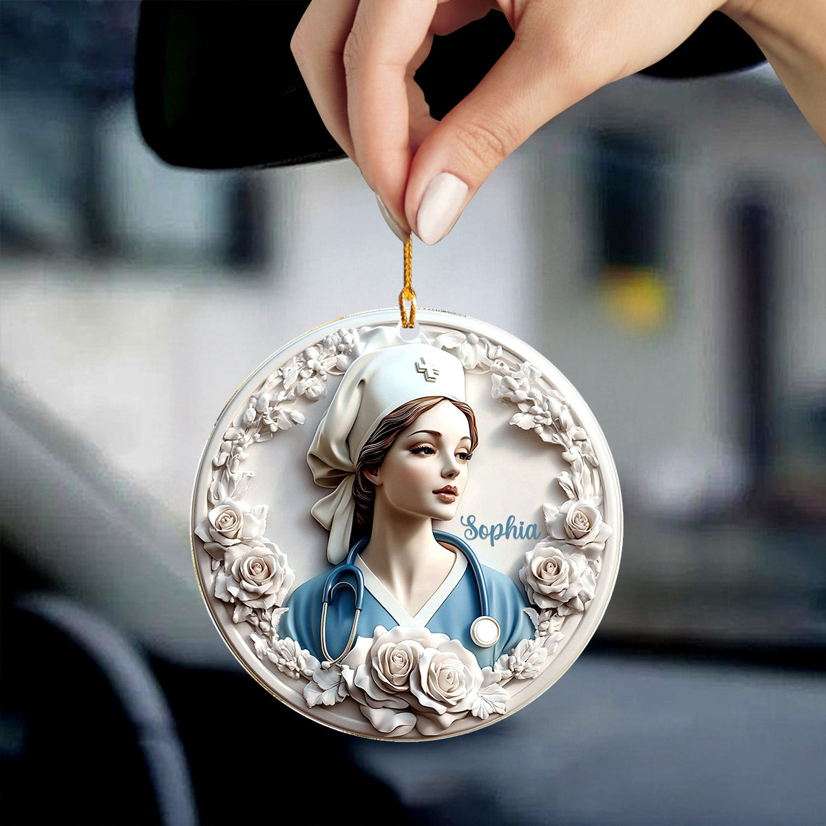 Lorva Nurse Personalized 2D Acrylic Ornament Beautiful Nurse’s Devotion