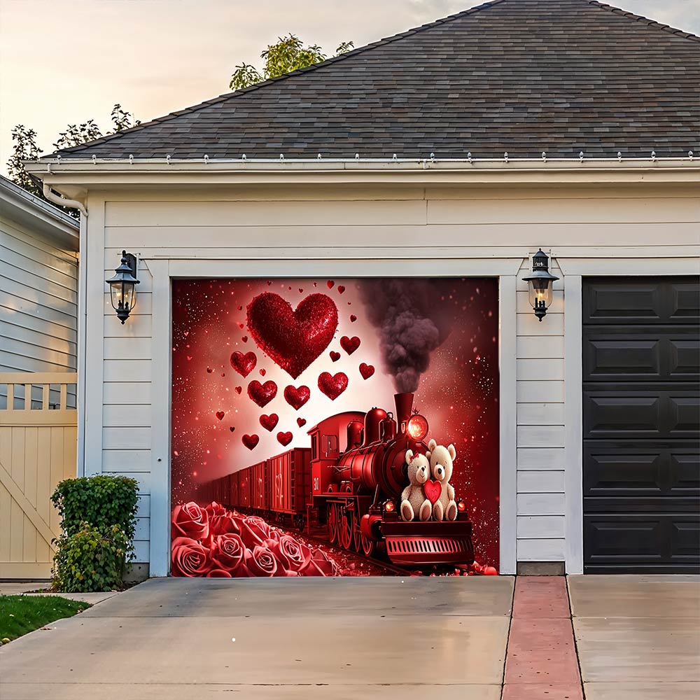 Lorva Garage Door Banner Decoration Journey Of Love