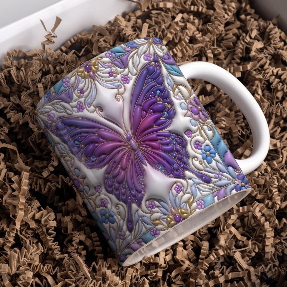 Lorva Mug Puffy Magnificent Butterfly