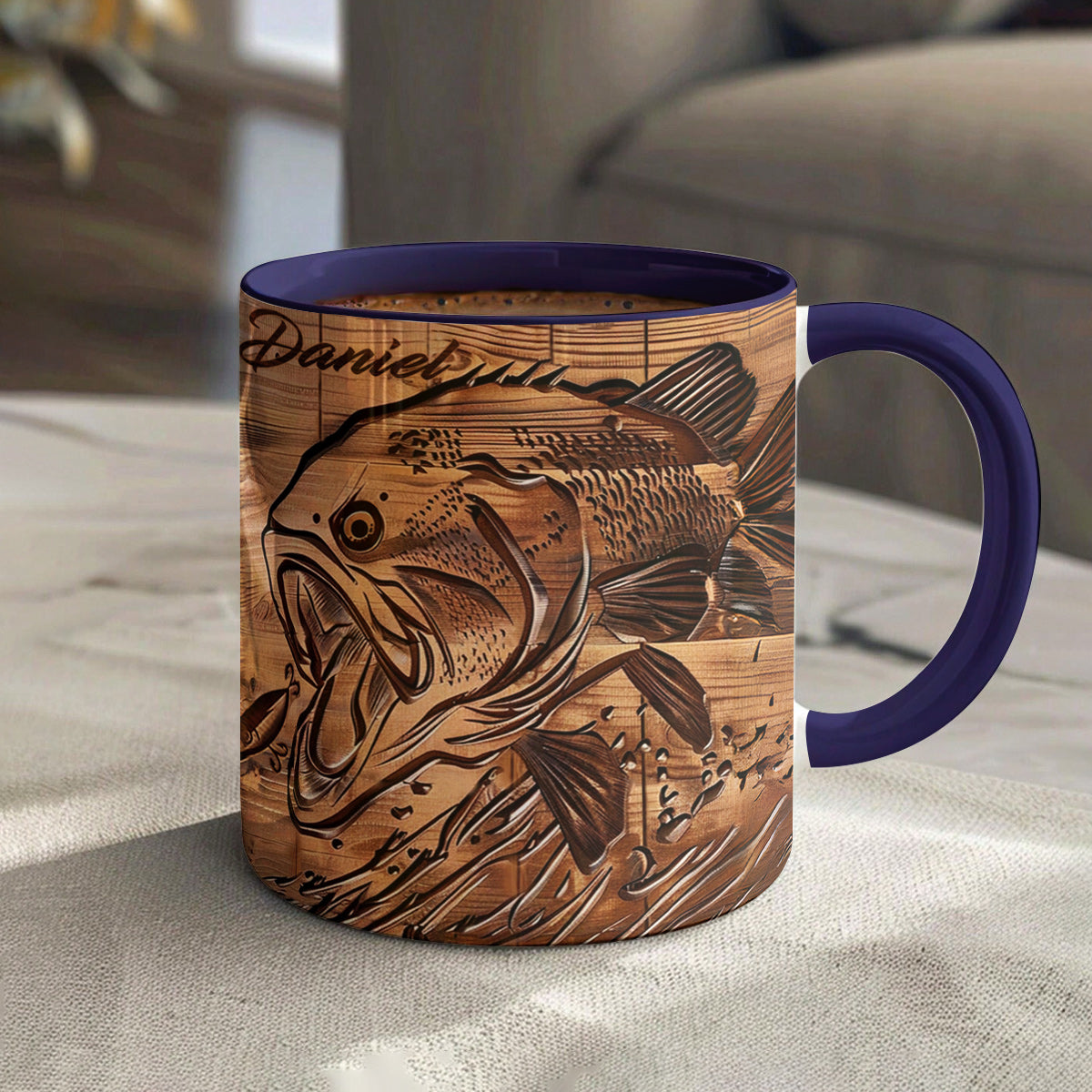 Lorva Personalized Mug Stunning Largemouth Bass