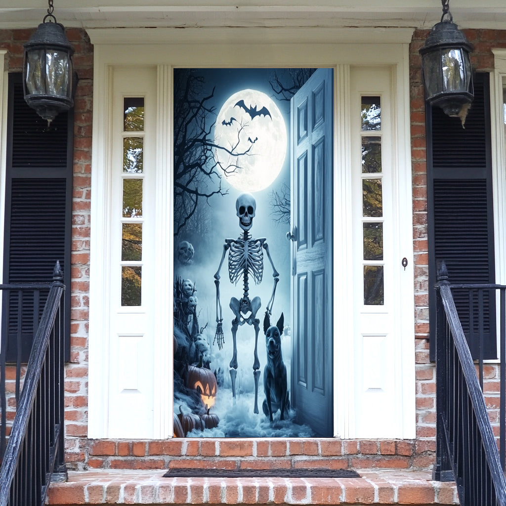 Lorva Halloween Door Cover Welcome To The Haunted Night
