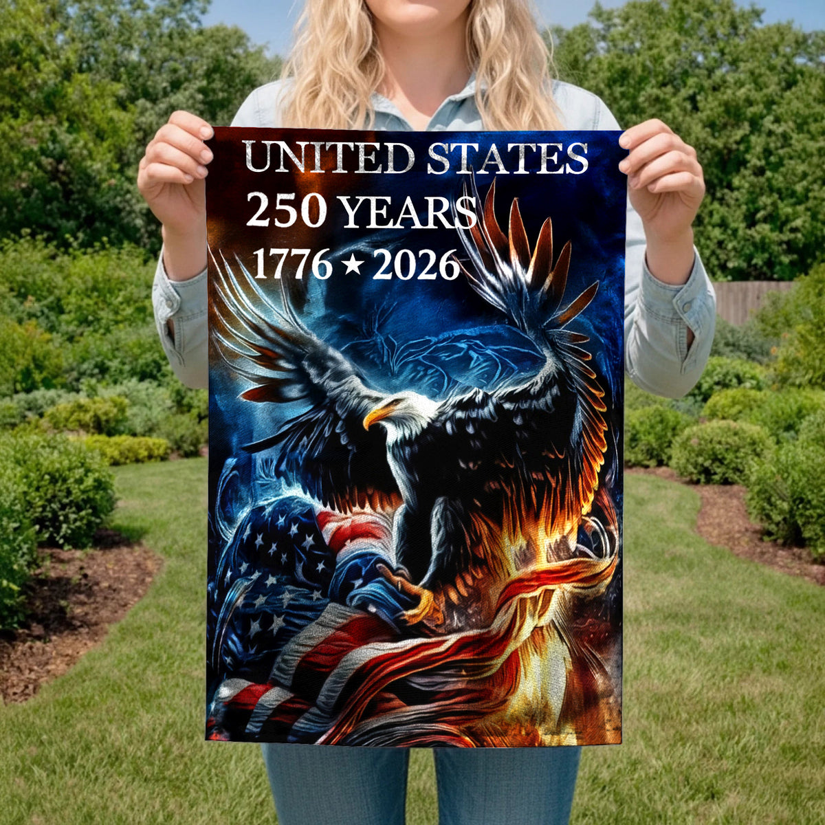 Lorva Garden America Flag Majestic
