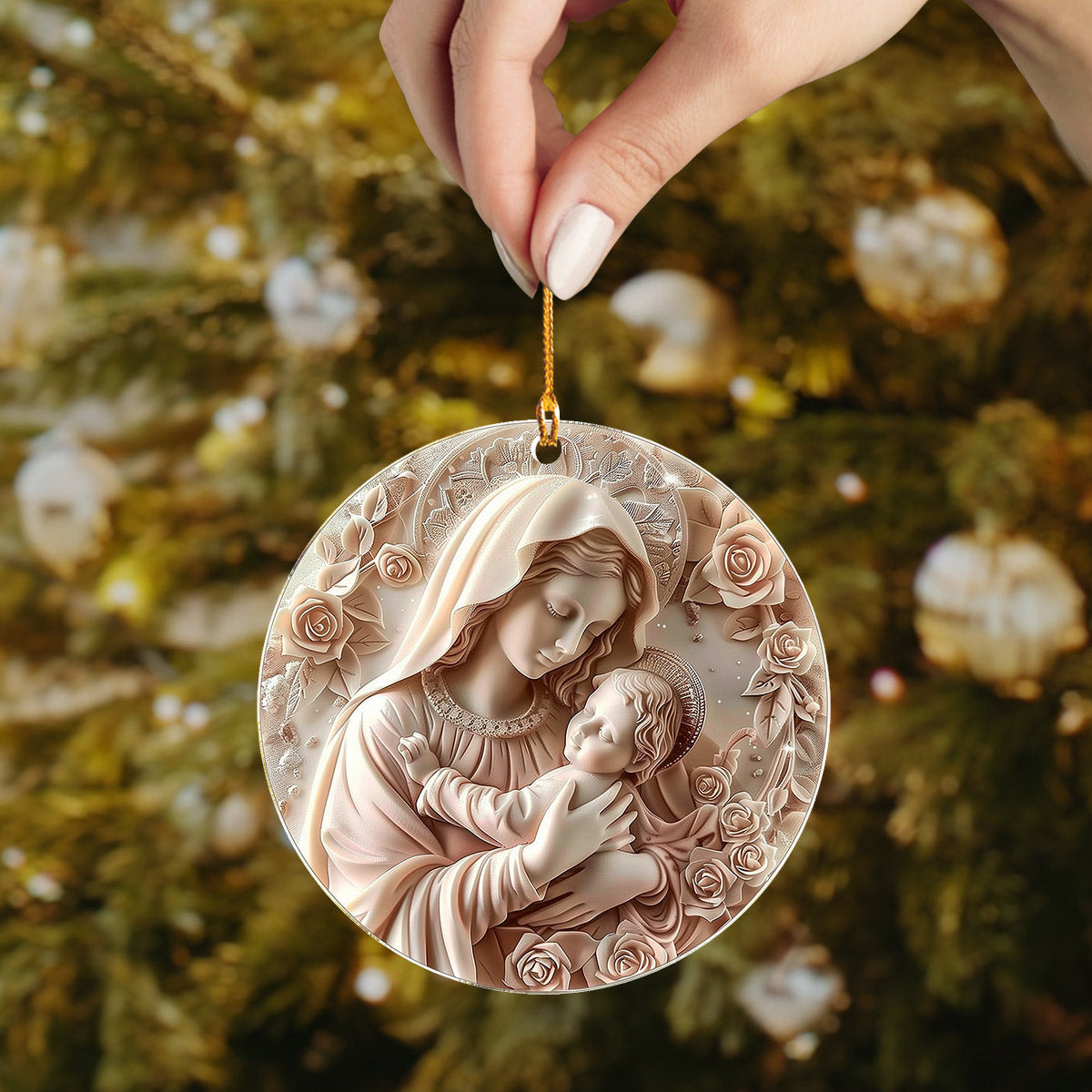 Lorva 2D Acrylic Ornament Holy Embrace