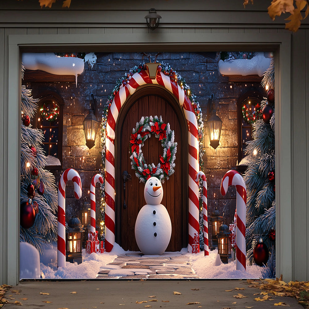 Lorva Christmas Garage Door Banner Decoration Christmas Gateway