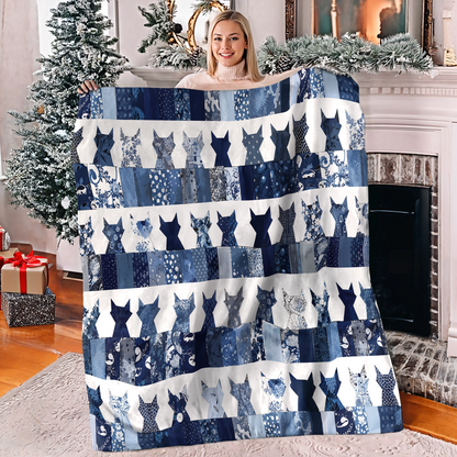 Lorva Fleece Blanket Catmom Flowers