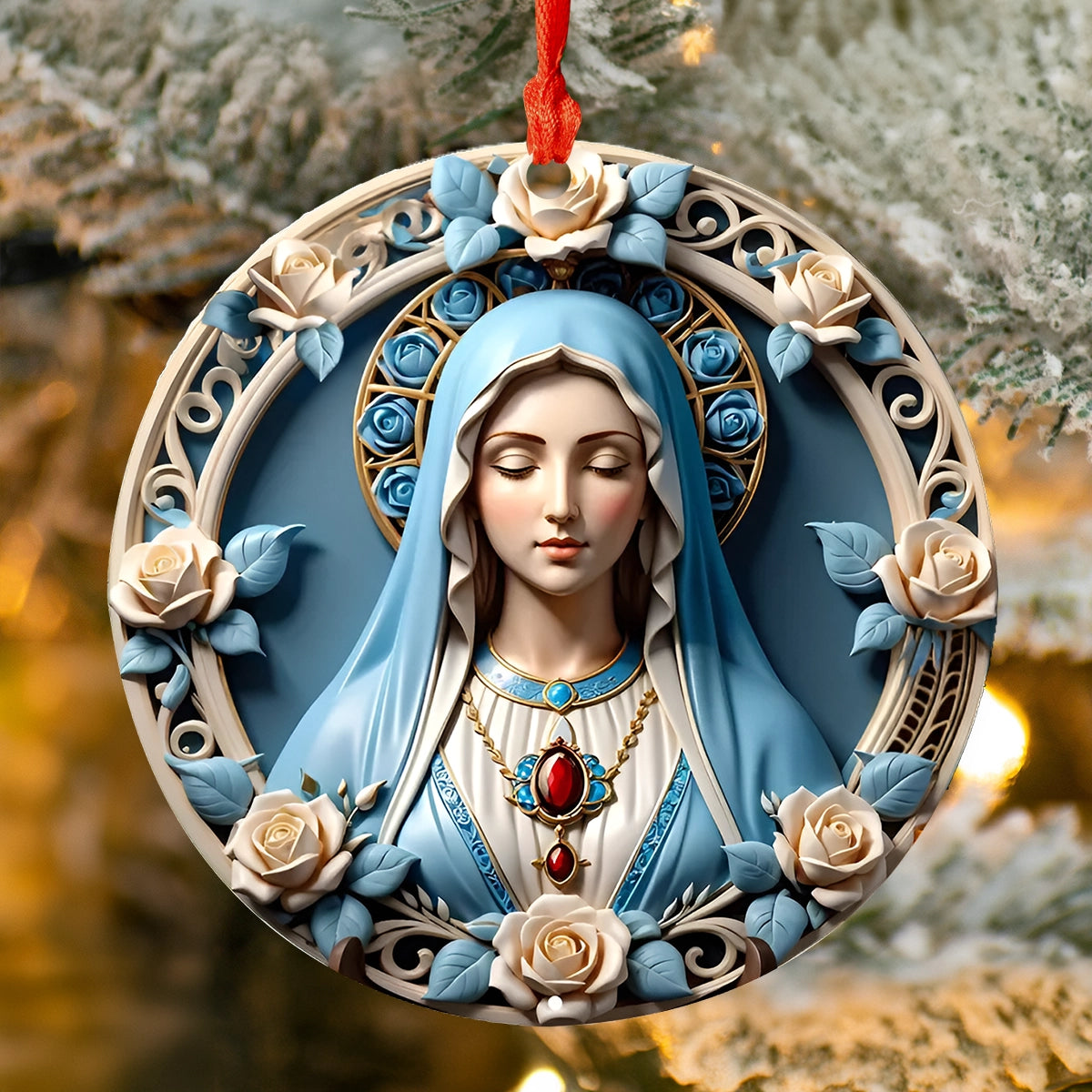 Lorva 2D Acrylic Ornament Blessed Virgin Mary