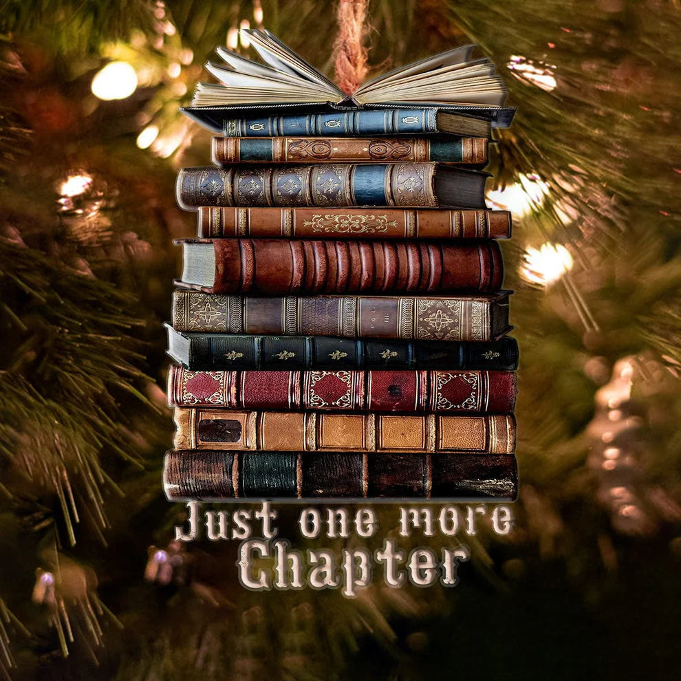 Lorva Reading 2D Acrylic Ornament Just One More Chapter