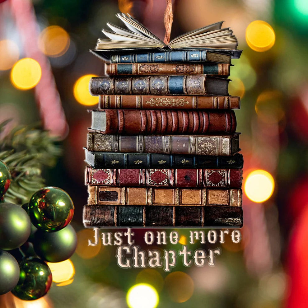 Lorva Reading 2D Acrylic Ornament Just One More Chapter