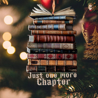Lorva Reading 2D Acrylic Ornament Just One More Chapter