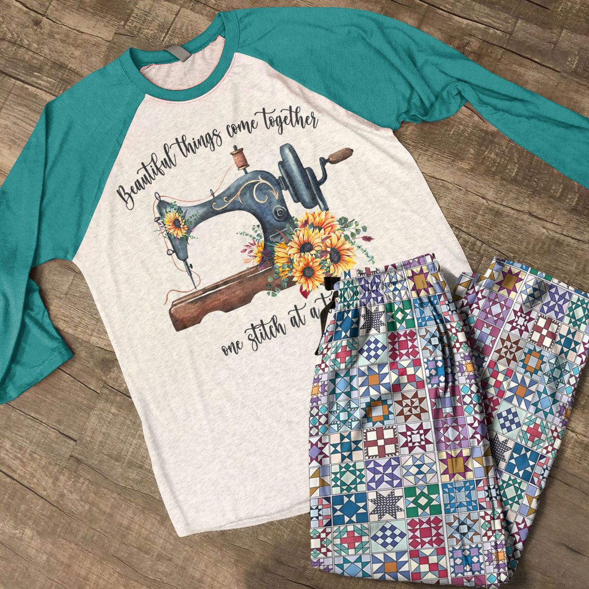 Lorva Raglan Lounge Pajamas Beautiful Things Come Together