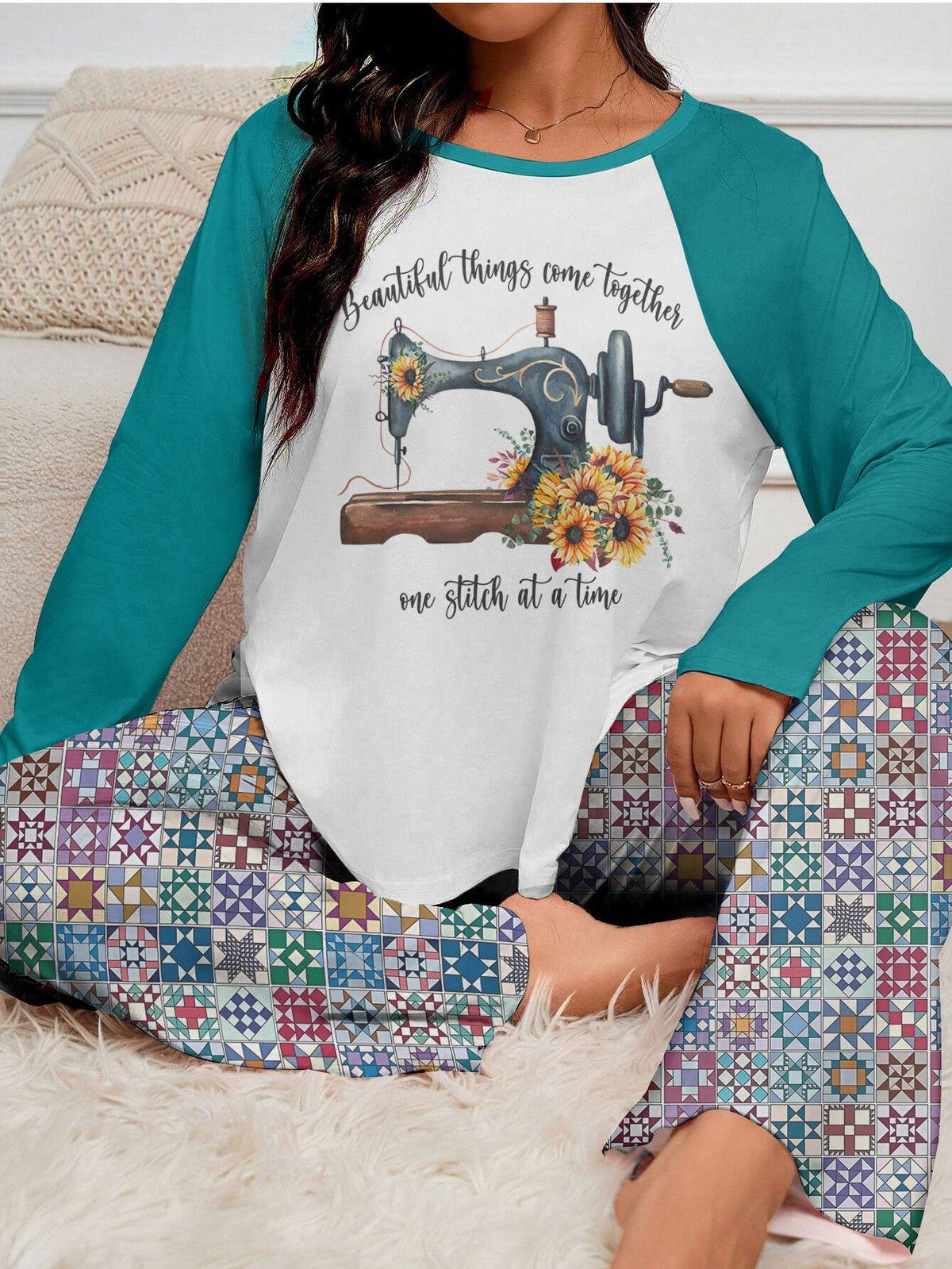 Lorva Raglan Lounge Pajamas Beautiful Things Come Together