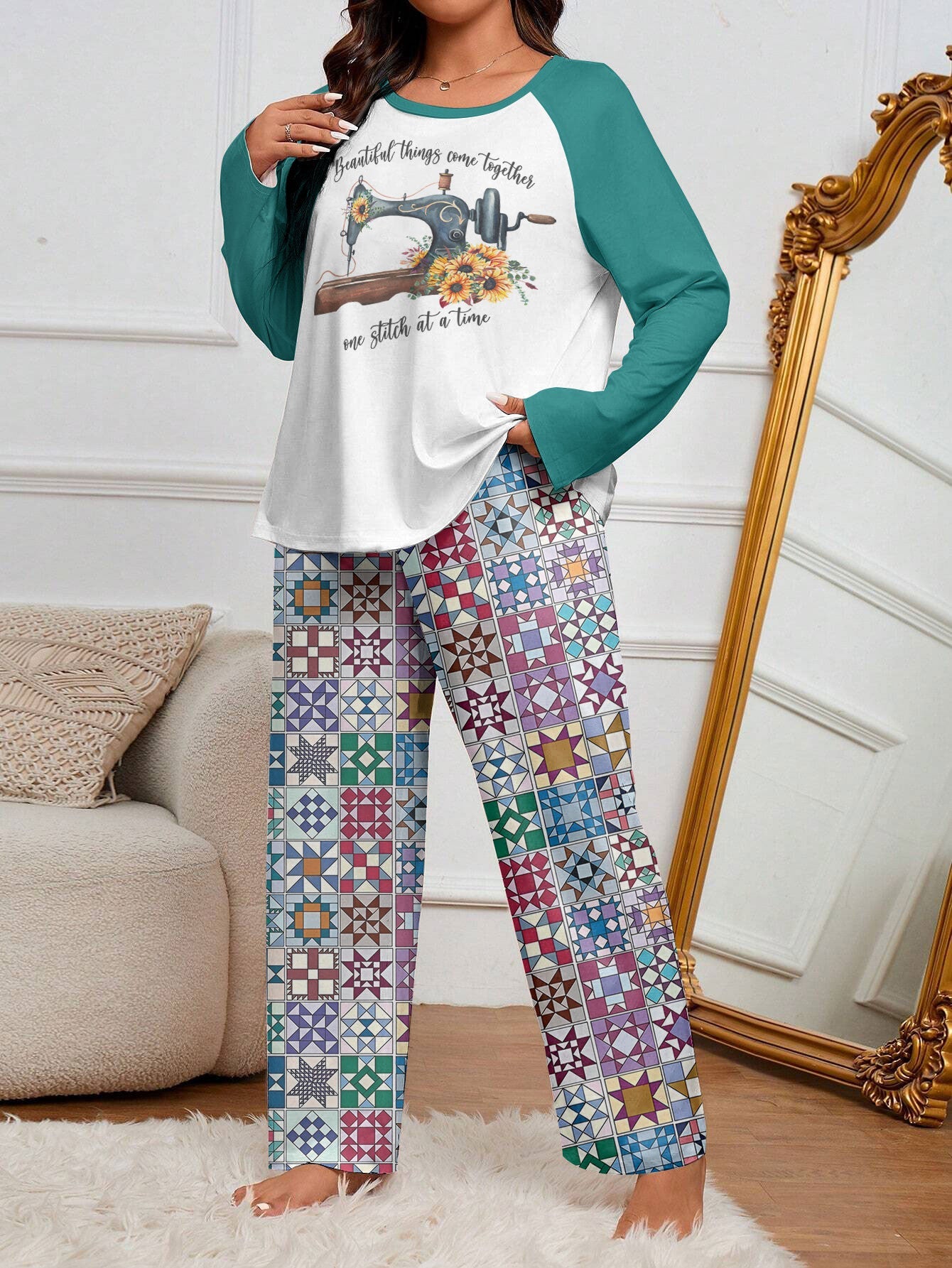 Lorva Raglan Lounge Pajamas Beautiful Things Come Together