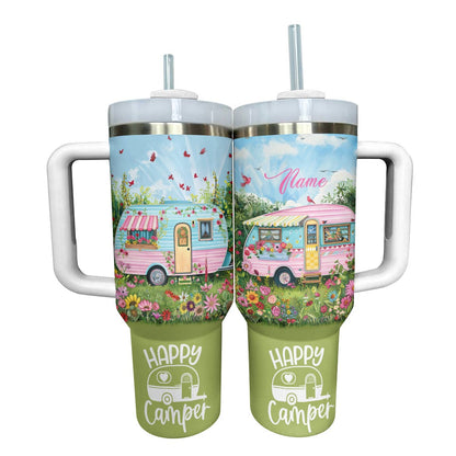 Lorva Personalized Tumbler Happy Camper