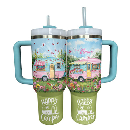 Lorva Personalized Tumbler Happy Camper