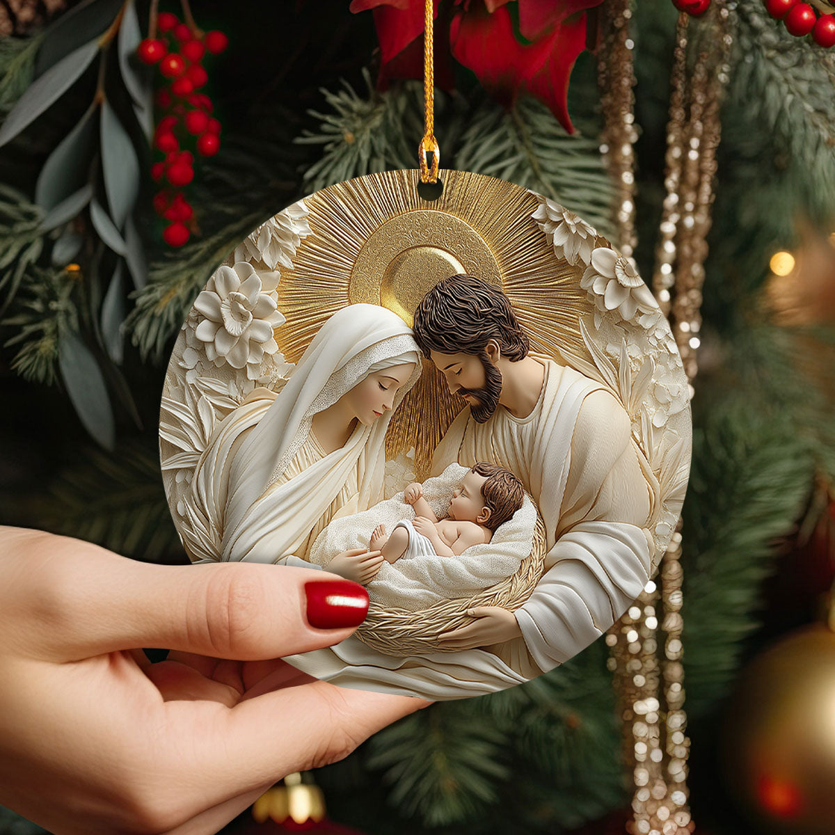Lorva 2D Acrylic Ornament Holy Family