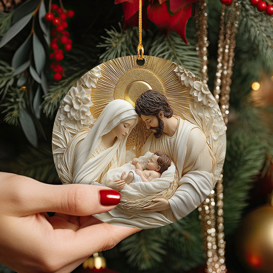 Lorva 2D Acrylic Ornament Holy Family