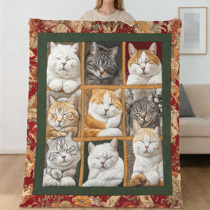 Lorva Quilt Set Dreaming Cats