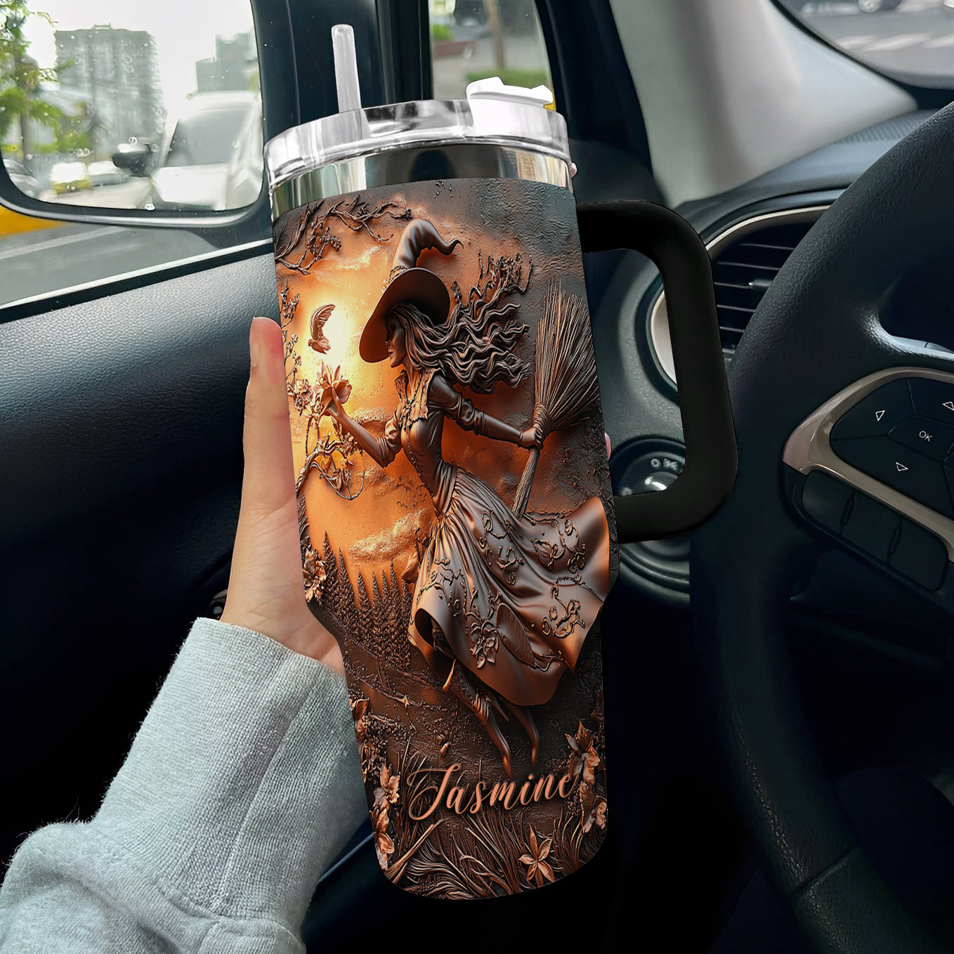 Witch Lorva Tumbler Personalized Witching Hour Glow