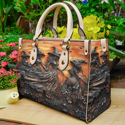 Witch Lorva Leather Bag Floral Sunset