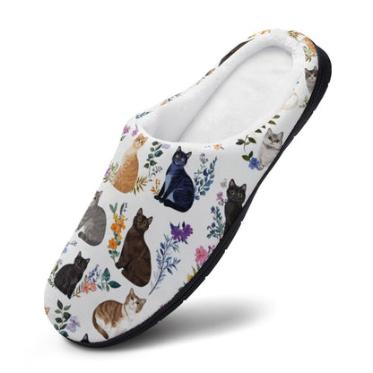 Lorva Slippers Charming Floral Cats