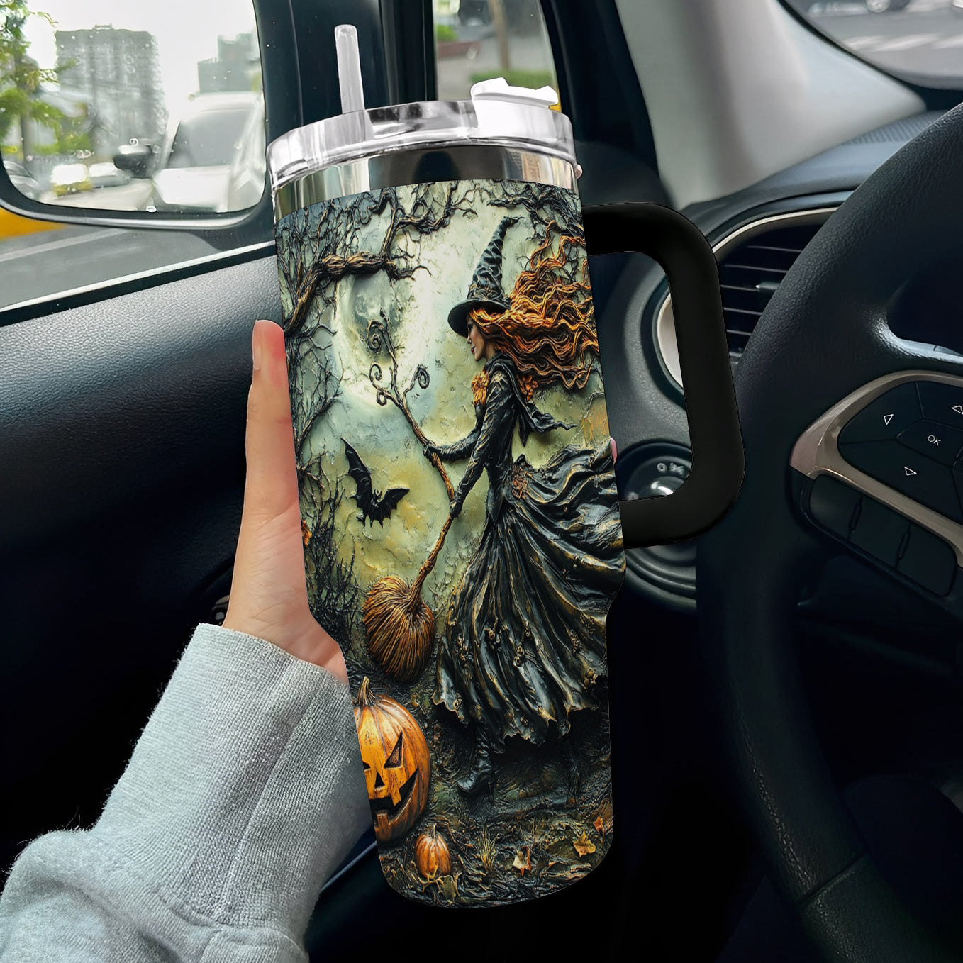 Witch Lorva Tumbler Halloween Time