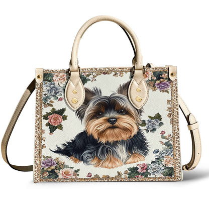 Lorva Leather Bag Royal Yorkie Bloom
