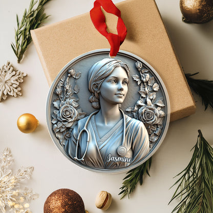Lorva Nurse Personalized 2D Acrylic Ornament Bloom of Care