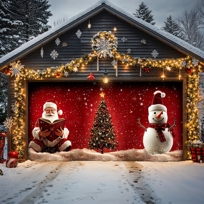 Lorva Christmas Garage Door Banner Decoration I Love Christmas Time