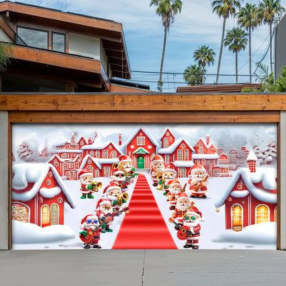 Lorva Christmas Garage Door Banner Decoration Welcome to Santa’s Town