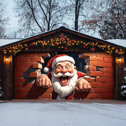 Lorva Christmas Garage Door Banner Decoration Hello