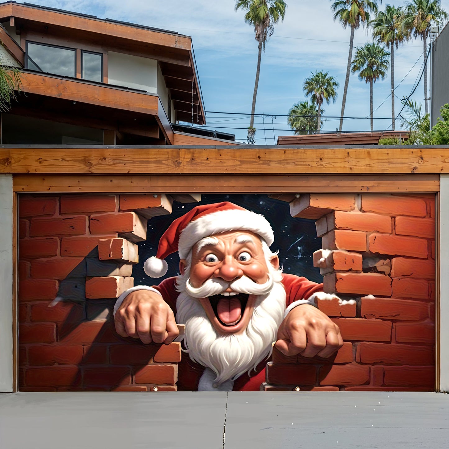 Lorva Christmas Garage Door Banner Decoration Hello