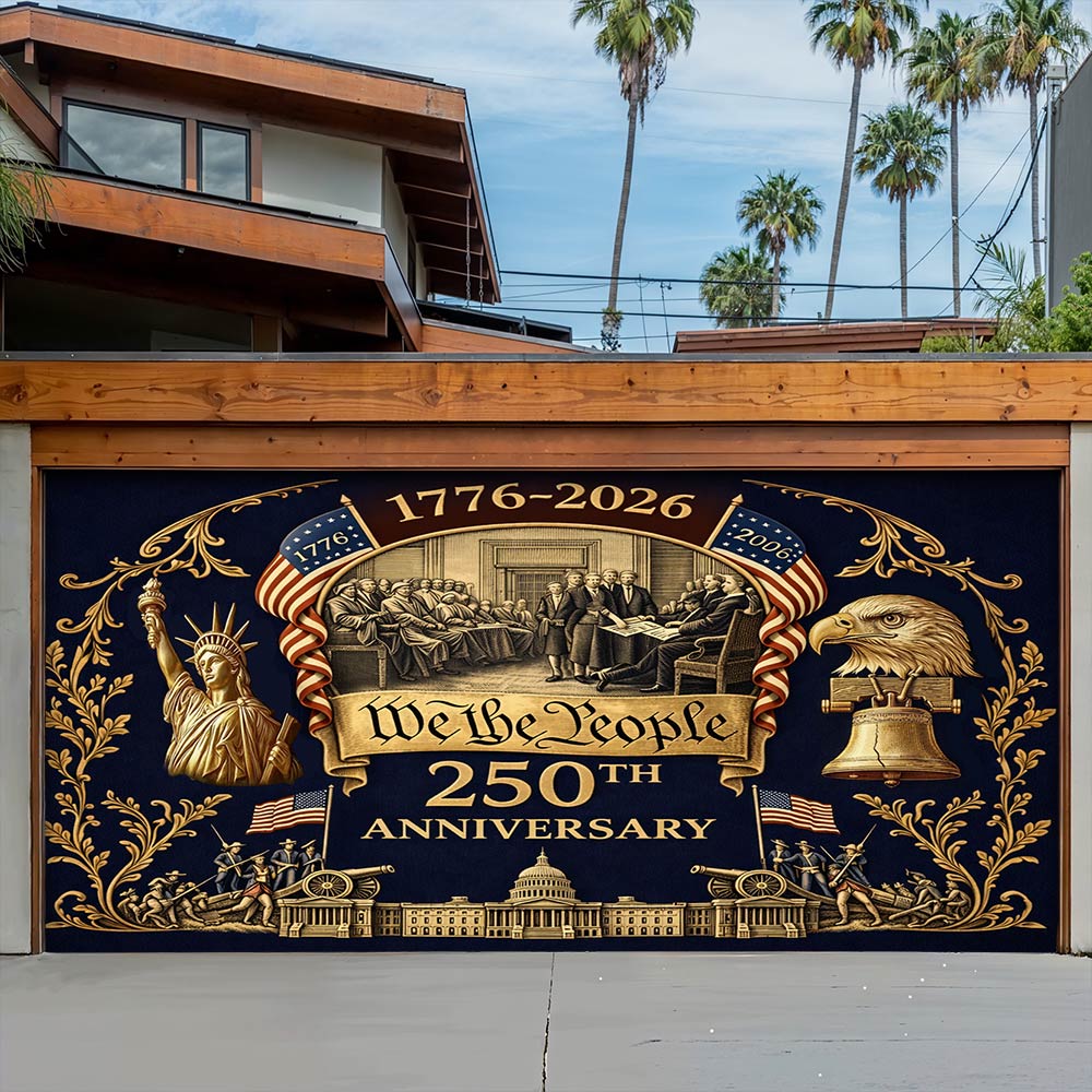 Lorva Garage Door Banner Decoration We The People
