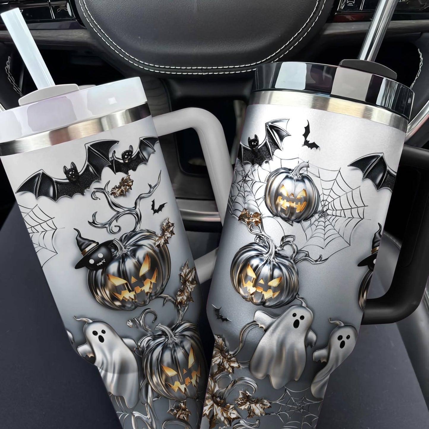 Lorva Tumbler Haunted Pumpkins