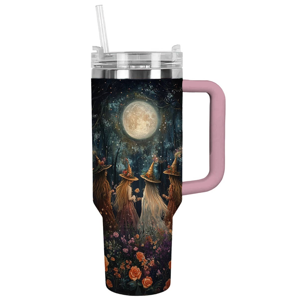 Witch Lorva Tumbler Floral Moonlight