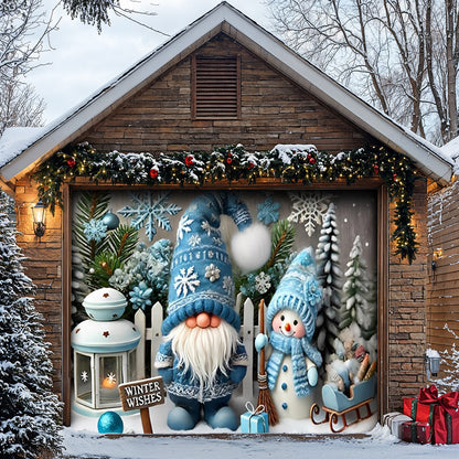 Lorva Christmas Garage Door Banner Decoration Winter Wishes
