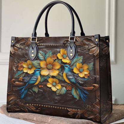 Lorva Bird Leather Bag Birdsong & Blossoms