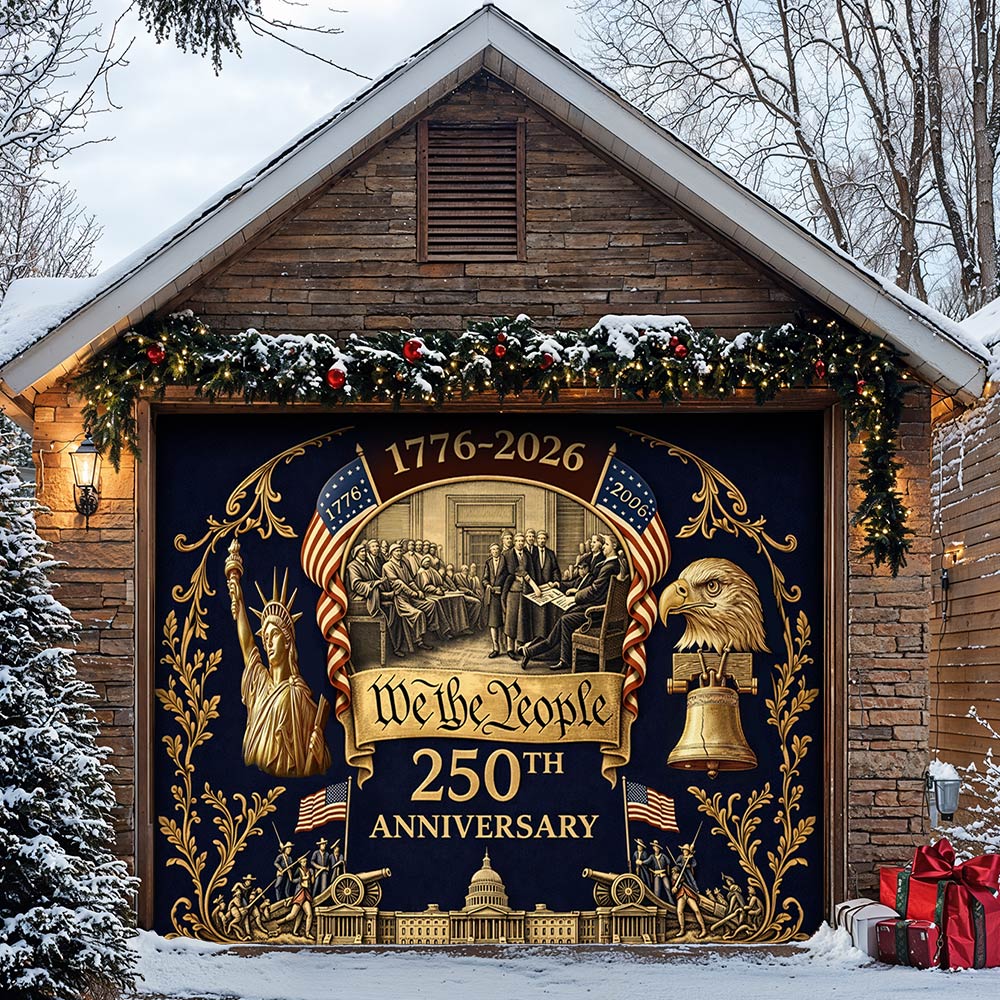 Lorva Garage Door Banner Decoration We The People