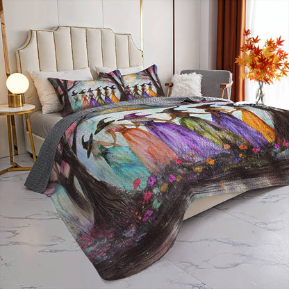 Witch Lorva All Season Quilt 3-Piece Set Spellbound Sisterhood