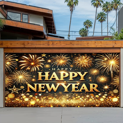 Lorva Garage Door Banner New Year Luxe Celebration