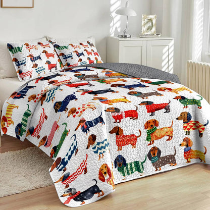Lorva All Season Quilt 3-Piece Set Merry Dachmas