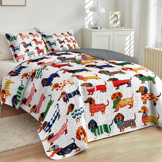 Lorva All Season Quilt 3-Piece Set Merry Dachmas