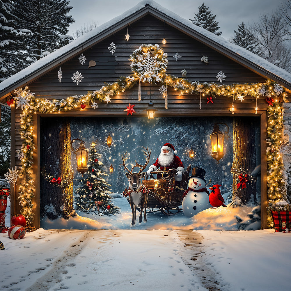 Lorva Christmas Garage Door Banner Decoration A Storybook Christmas Night