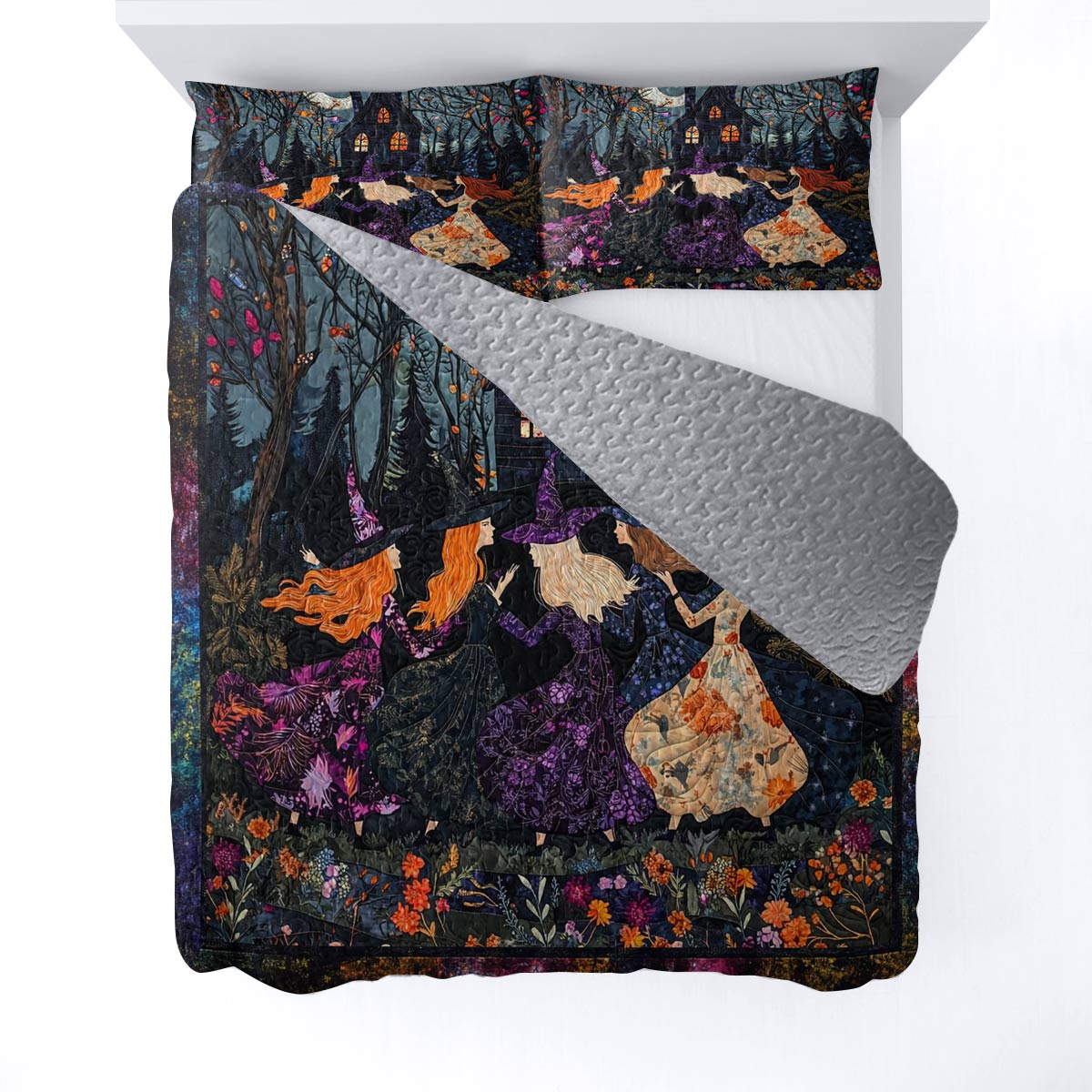 Witch Lorva All Season Quilt 3-Piece Set Whispers of the Forest